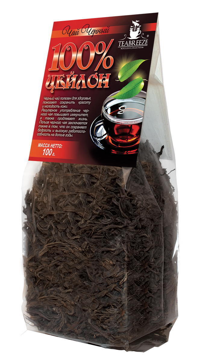 Teabreeze Цейлон крупнолистовой черный байховый чай, 100 гTB 1402-100 Teabreeze Цейлон крупнолистовой черный байховый чай, 100 гTB 1402-100Цейлонский чай Teabreeze, пожалуй, в наибольшей степени соответствует представлению западного человека о настоящем черном чае: это настой красно-коричневого, почти черного цвета, очень крепкий и ароматный. Чай, состоящий из длинных, тонких листьев, обладает фруктовым ароматом. Этот чай хорошо пить с молоком, и он отлично дополняет сладкий завтрак или дневную еду.