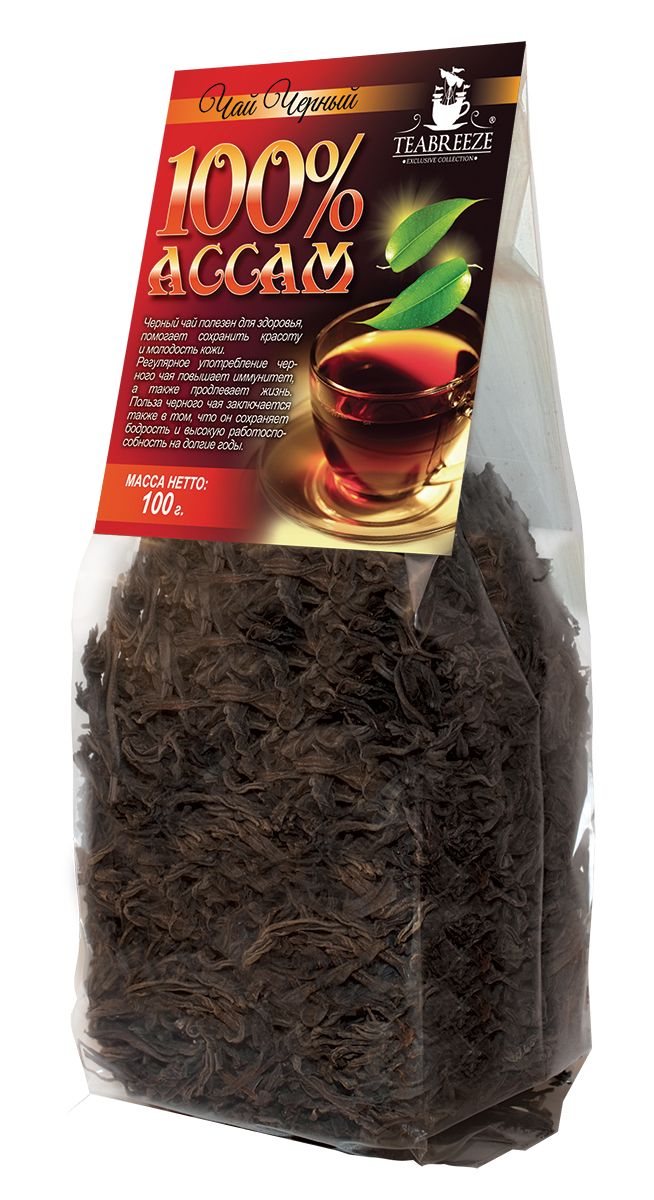 Teabreeze Ассам крупнолистовой черный байховый чай, 100 гTB 1502-100 Teabreeze Ассам крупнолистовой черный байховый чай, 100 гTB 1502-100Ассам легко определить по специфическому, пряному, немного цветочному аромату с необычными для черного чая медовыми нотками. Может сочетается с молоком, сахаром и лимоном, но для более полного удовольствия от ассамовского послевкусия лучше этого избежать. Для лучшего ощущения послевкусия, после каждого глотка воздух надо выдыхать наполовину через рот, а наполовину через нос. Наградой за это будет легкий солодовый привкус с почти ментоловым свежим оттенком.