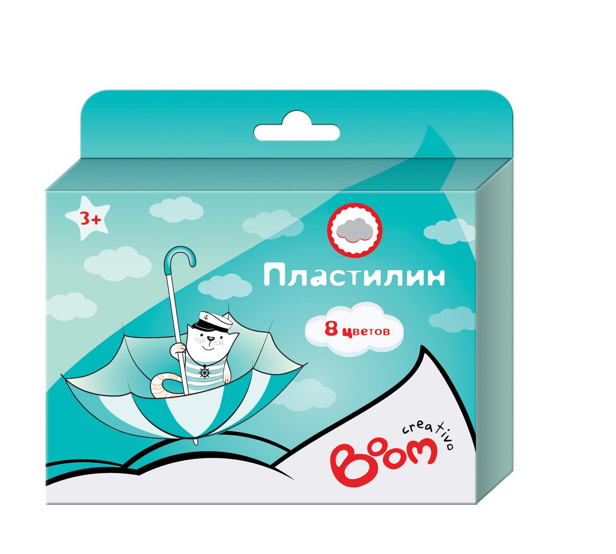 Boom Пластилин Creativo 8 цветов0130-3008 Boom Пластилин Creativo 8 цветов0130-3008Пластилин Boom Creativo, предназначенный для лепки и моделирования, поможет ребенку развить творческие способности, воображение и мелкую моторику рук. У пластилина отличные пластичные свойства - хорошо размягчается, не липнет к рукам, сверхмягкий состав на водной основе. Пластилин безопасен для здоровья при использовании. В наборе пластилин восьми цветов и стек.