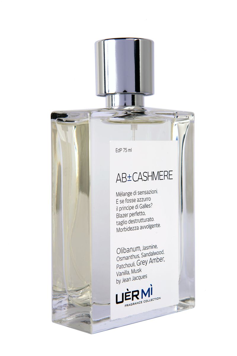 Uermi Cashmere Парфюмерная вода, 75млUE003 Uermi Cashmere Парфюмерная вода, 75млUE003AB Cashmere. Уют и мягкость кашемира – наша зона комфорта. Что определяет комфорт лучше серой амбры, красиво обыгранной парфюмером Жан Жак в нежной композиции из османтуса, жасмина, сандала и мускуса.
