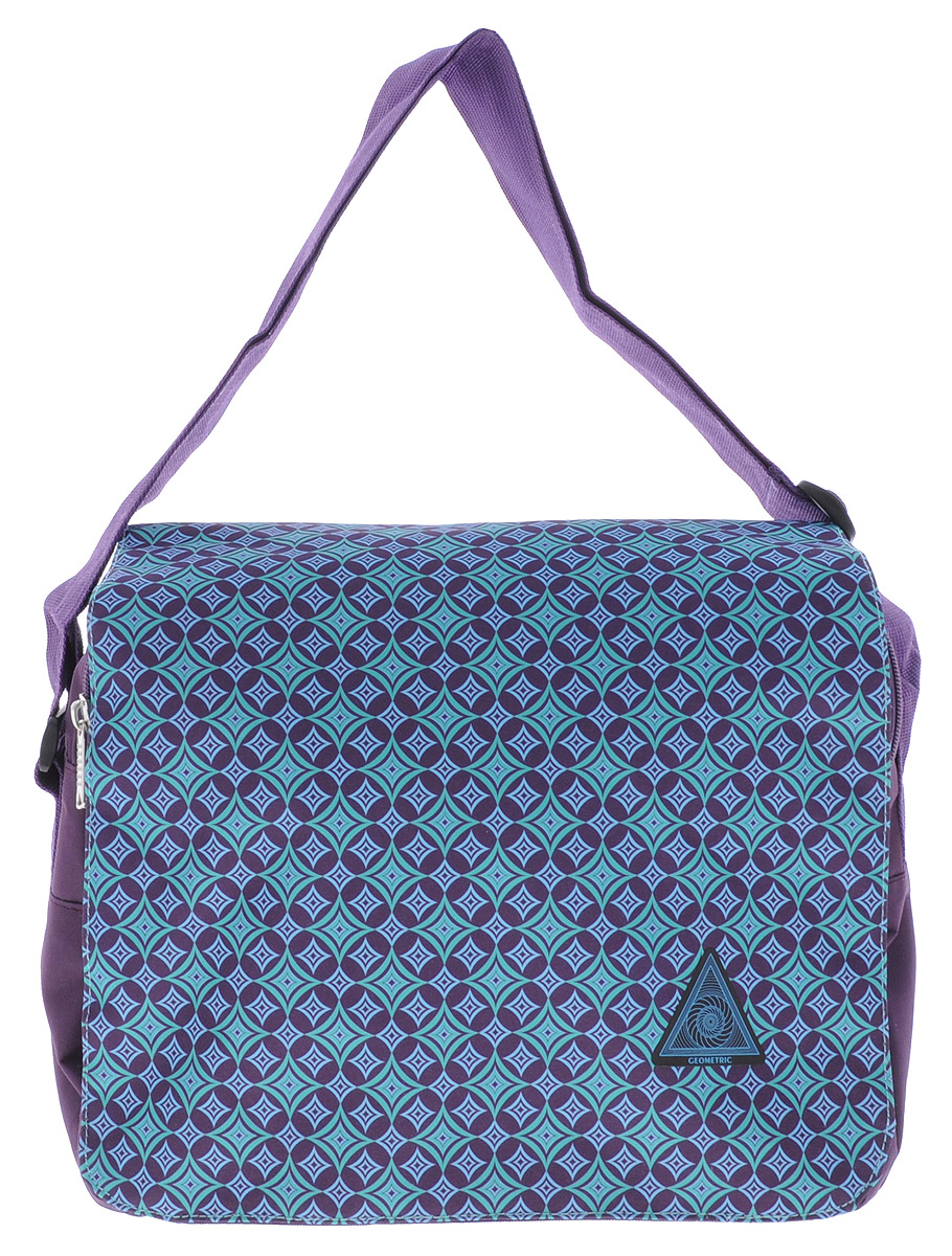 Hatber Сумка школьная GeometricNSn_11900 Hatber Сумка школьная GeometricNSn_11900Молодежная сумка Hatber Geometric с откидным клапаном имеет два основных отделения на молнии с двумя бегунками. Одно основное отделение содержит внутренний карман на молнии. На лицевой стороне сумки имеется небольшой карман на молнии, а также два небольших, открытых накладных кармашка для ручки и мелких предметов. На задней стороне расположен широкий карман на молнии. Сверху сумка имеет накидной клапан, закрывающийся на магнитные кнопки. Прочный регулируемый ремень надежно удержит значительный вес содержимого сумки. Сумка выполнена из износостойкого полиэстера, гарантирующего длительный срок службы.