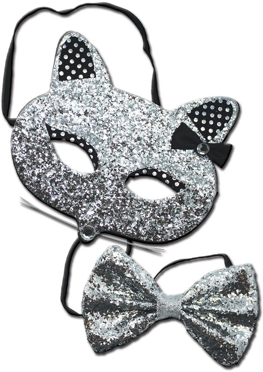 Partymania Праздничный ободок Маска кошечки с бабочкой T1224 цвет серебрянаяT1224_серебряная Partymania Праздничный ободок Маска кошечки с бабочкой T1224 цвет серебрянаяT1224_серебрянаяИзделие развлекательного характера. Красочное дополнение к карнавальному костюму. Праздник станет ярким м красочным!