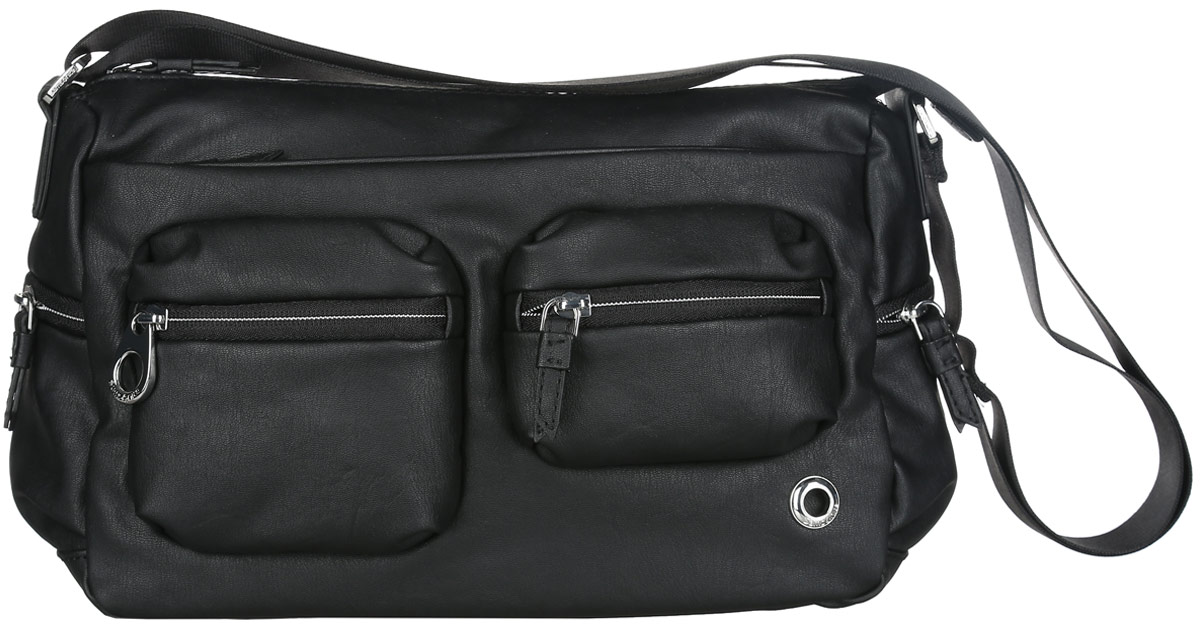 Сумка женская Samsonite, цвет: черный. 93V-0901093V-09010 Сумка женская Samsonite, цвет: черный. 93V-0901093V-09010Практичная женская сумка Samsonite изготовлена из полиуретана, оформлена металлической фурнитурой с гравировкой в виде логотипа бренда. Изделие содержит одно основное отделение, закрывающееся на застежку-молнию. Внутри отделения расположены два накладных кармашка для мелочей и врезной карман на молнии. Лицевая сторона сумки дополнена вместительным карманом на молнии и двумя объемными кармашками, каждый из которых закрывается на молнию. На задней стороне изделия расположен врезной карман на застежке-молнии. По бокам изделия расположены два прорезных кармашка на застежках-молниях. Сумка оснащена наплечным ремнем регулируемой длины. Стильный аксессуар позволит вам завершить образ и быть неотразимой.