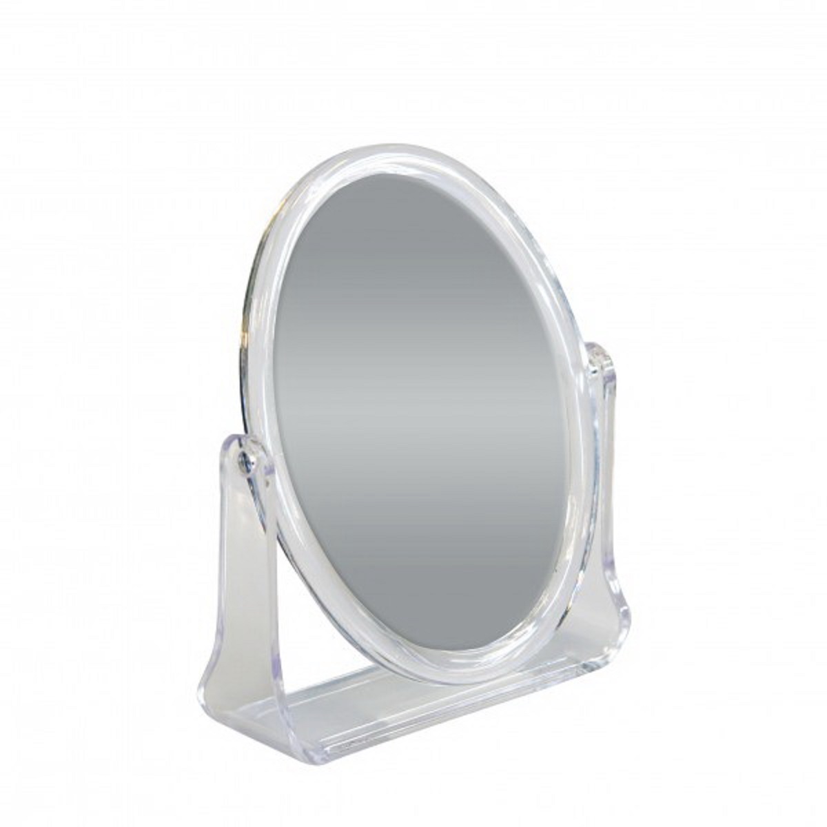 Зеркало косметическое Top Star, настольное, цвет: прозрачный, 15 х 12 см702740 Зеркало косметическое Top Star, настольное, цвет: прозрачный, 15 х 12 см702740Настольное косметическое зеркало Top Star идеально подходит для нанесения макияжа и совершения различных косметических процедур. Двухстороннее зеркало с регулируемым углом наклона позволит вам установить его так, как это удобно вам, а двукратное увеличение одной из зеркальных линз поможет разглядеть даже малейшие нюансы и устранить все недостатки кожи. Яркий и стильный дизайн делает зеркало отличным подарком родным и близким, оно будет прекрасно смотреться в любом интерьере.