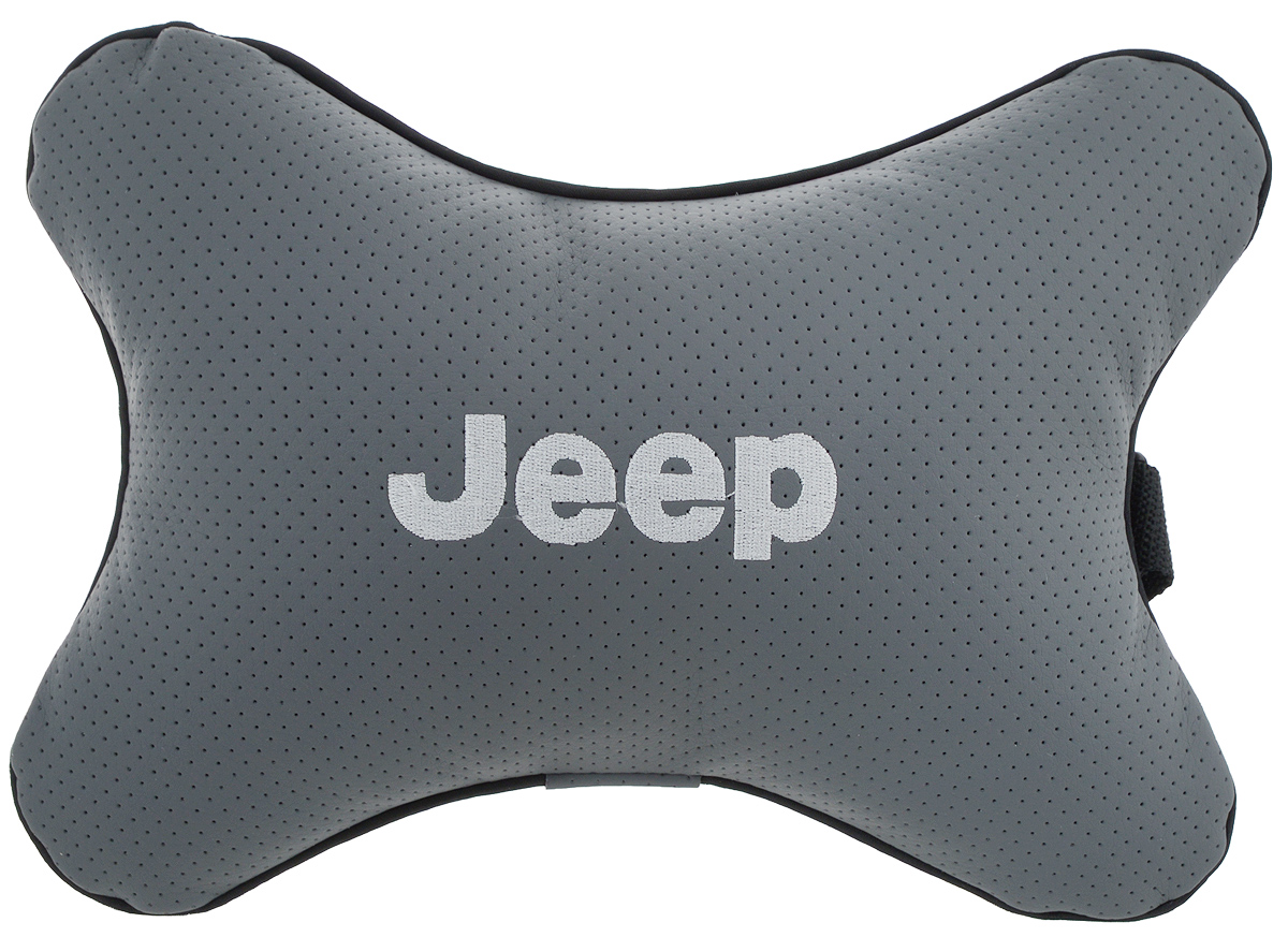 Подушка автомобильная Autoparts Jeep, на подголовник, цвет: серый, белый, 30 х 20 смМ34 Подушка автомобильная Autoparts Jeep, на подголовник, цвет: серый, белый, 30 х 20 смМ34Автомобильная подушка Autoparts Jeep, выполненная из эко-кожи с мягким наполнителем из холлофайбера, снимает усталость с шейных мышц, обеспечивает правильное положение головы и амортизирует нагрузки на шейные позвонки при резком маневрировании. Ее можно зафиксировать на подголовнике с помощью регулируемого по длине ремня. На изделии имеется молния, с помощью которой вы с легкостью сможете поменять наполнитель. Если ваши пассажиры захотят вздремнуть, то подушка под голову окажется очень кстати и поможет расслабиться.