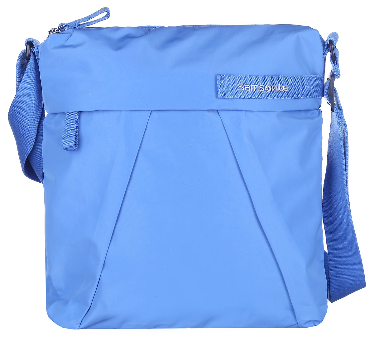 Сумка женская Samsonite, цвет: голубой. 51V-5100451V-51004 Сумка женская Samsonite, цвет: голубой. 51V-5100451V-51004Стильная и практичная женская сумка Samsonite выполнена из полиэстера, оформлена декоративными складками и логотипом бренда. Изделие состоит из одного отделения и закрывается на застежку-молнию. Внутри расположен врезной карман на молнии. Снаружи, на передней стенке расположен прорезной карман на молнии, а на задней стенке - прорезной карман на липучке. Сумка оснащена несъёмным текстильным плечевым ремнем, регулируемой длины. Стильная сумка позволит вам завершить образ.