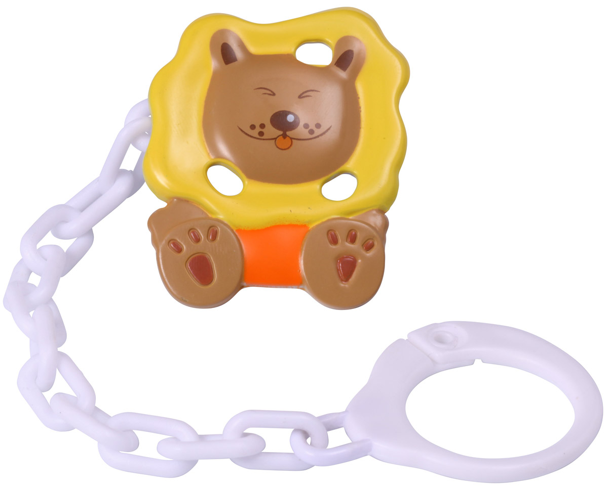 BabyOno Клипса-держатель для пустышки Львенок1222 BabyOno Клипса-держатель для пустышки Львенок1222Клипса-держатель для пустышки BabyOno Львенок с цепочкой незаменима для прогулок. Специальная клипса прочно крепится к одежде ребенка и предохраняет пустышку от случайного падения и загрязнения. Расстегните специальное кольцо клипсы, прикрепите его к пустышке. С другой стороны клипсу необходимо пристегнуть к одежде малыша при помощи специальной застежки. Товар сертифицирован.