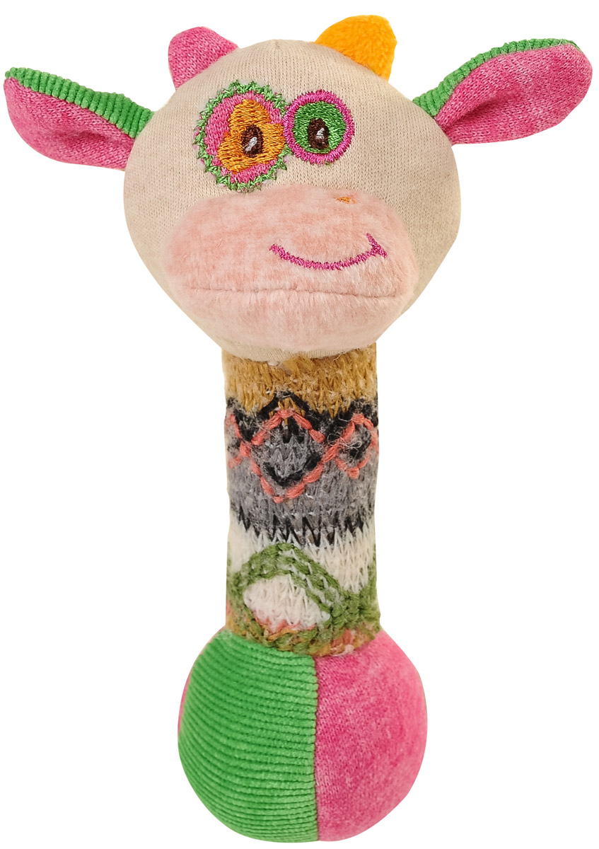 BabyOno Игрушка-пищалка Маленькая коровка1249 BabyOno Игрушка-пищалка Маленькая коровка1249Забавная игрушка-пищалка BabyOno Маленькая коровка поднимет вашему малышу настроение и непременно вызовет улыбку! Игрушка выполнена из мягкого, приятного на ощупь материала различных фактур в виде головы коровы и длинной округлой удобной ножки-держателя. Внутри ножки находится пищалка. Стоит малышу потрясти игрушку, как он услышит забавный звук. Игрушка очень удобна для маленьких детских ручек. Малыш сможет ее держать, трясти, перекладывать из одной ручки в другую. Игрушка-пищалка способствует развитию мышления, координации движений, звукового и цветового восприятия, тактильных ощущений, совершенствует моторику нежных пальчиков малыша. Товар сертифицирован.