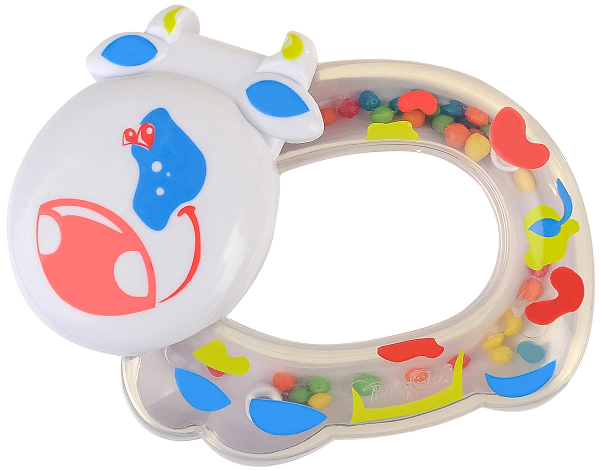 BabyOno Погремушка Коровка1380 BabyOno Погремушка Коровка1380Погремушка BabyOno Коровка развивает осязательные, зрительные и двигательные способности, учит причинно-следственным связям. Погремушка имеет разнородную поверхность, что развивает чувство осязания. Учит различать формы и цвета. Звуки погремушки развивают способность различать силу звука. Погремушка развивает моторику и мануальные способности ребенка, навыки захвата ладонью и перекладывания предметов из руки в руку. Легкая конструкция погремушки и ее форма рассчитаны для маленьких ручек ребенка. Не содержит бисфенол А. Товар сертифицирован.