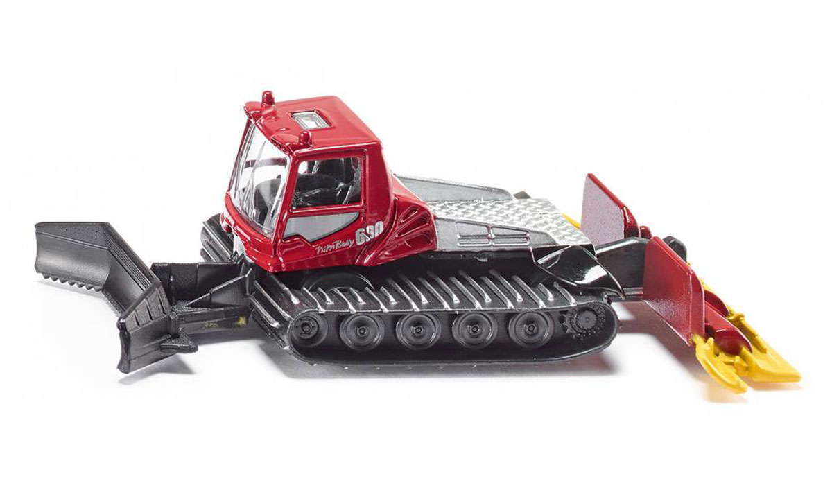 Siku Ратрак Pistenbully 6001037 Siku Ратрак Pistenbully 6001037Ратрак Siku Pistenbully 600 выполнен в виде точной копии машины для подготовки лыжной трассы. Такая модель понравится не только ребенку, но и взрослому коллекционеру и приятно удивит вас высочайшим качеством исполнения. Корпус ратрака выполнен из металла, кабина водителя и стекла в ней - из пластика, колеса прорезинены. Модель отличается великолепным качеством исполнения и детальной проработкой, она станет не только интересной игрушкой для ребенка, интересующегося автотехникой, но и займет достойное место в любой коллекции.