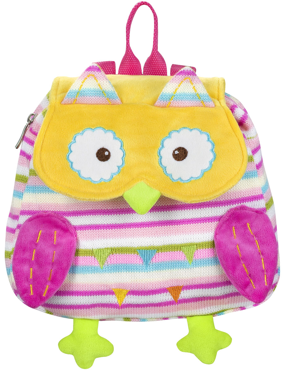BabyOno Рюкзак детский Совенок цвет розовый желтый1258_розовый, желтый BabyOno Рюкзак детский Совенок цвет розовый желтый1258_розовый, желтыйДетский рюкзак BabyOno Совенок станет замечательным подарком вашему ребенку и доставит ему много удовольствия. Рюкзак выполнен из прочного материала и состоит из одного отделения, закрывающегося на застежку-молнию и клапаном на липучке. Лицевая сторона выполнена в виде милого совенка. Рюкзак снабжен регулируемыми по длине плечевые ремнями и ручкой для переноски в руке. В таком рюкзаке ваш ребенок с удовольствием будет носить свои вещи или любимые игрушки, а милый жизнерадостный образ подарит малышу отличное настроение.