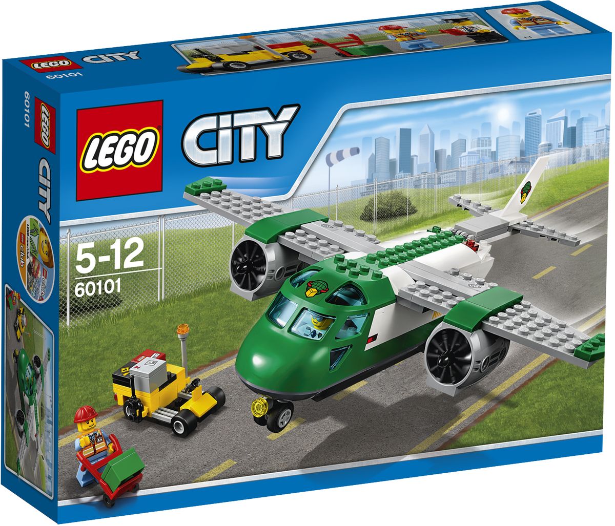 LEGO City Конструктор Грузовой самолет 6010160101 LEGO City Конструктор Грузовой самолет 6010160101Помогите пилоту и работнику аэропорта подготовить посылки к отправке! Используйте тележку, чтобы загрузить посылки в служебный автомобиль аэропорта, и отвезите их к задней части самолета для погрузки. Загрузите все посылки и обязательно убедитесь, что задний люк закрыт, прежде чем сказать пилоту, что он может отправляться. Взлетайте ввысь и сделайте доставку посылок веселой и быстрой! Набор включает в себя 157 разноцветных пластиковых элементов. Конструктор станет замечательным сюрпризом вашему ребенку, который будет способствовать развитию мелкой моторики рук, внимательности, усидчивости и мышления. Играя с конструктором, ребенок научится собирать детали по образцу, проводить время с пользой и удовольствием.