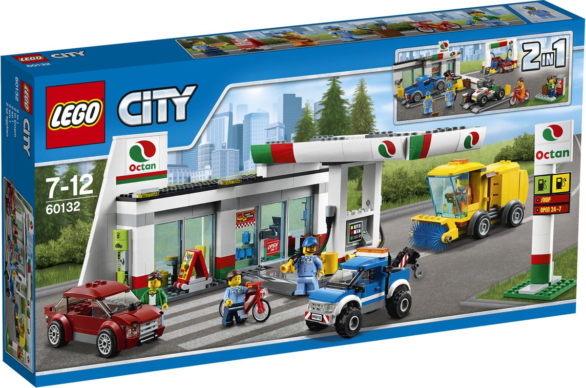 LEGO City Конструктор Станция технического обслуживания 6013260132 LEGO City Конструктор Станция технического обслуживания 6013260132Решите, кем вы хотите стать сегодня! Откройте станцию технического обслуживания и начните свой день в качестве автомеханика. Поместите машину на подъемник, отремонтируйте ее и отправьте на мойку. Перестройте модель в заправочную станцию, заправьте ожидающие автомобили и отправьте их в путь, а затем используйте эвакуатор, чтобы привезти разбитую машину для ремонта. С помощью этого набора вы можете выбрать, что строить и чем заняться! Набор включает в себя 515 разноцветных пластиковых элементов. Конструктор - это один из самых увлекательных и веселых способов времяпрепровождения. Ребенок сможет часами играть с конструктором, придумывая различные ситуации и истории.