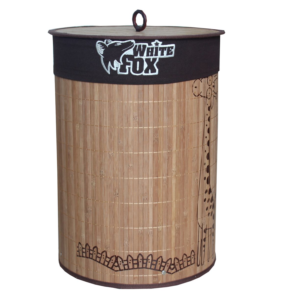 Корзина для белья White Fox Bamboo Beauty, круглаяWBLA10-216 Корзина для белья White Fox Bamboo Beauty, круглаяWBLA10-216Корзина для белья White Fox BAMBOO Beauty предназначена для организации и хранения белья. Съемный чехол можно стирать в стиральной машине при деликатной стирке. Удобные ручки помогут перемещать корзину в любое удобное место. Состав: бамбук и текстиль