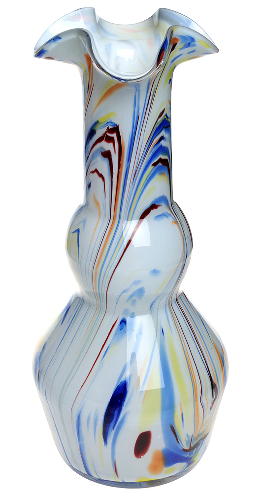 Murano! Ваза Волна. Муранское стекло, ручная работа. Высота 33 см. Murano, Италия (Венеция), 1960-е ггПКППМП Murano! Ваза Волна. Муранское стекло, ручная работа. Высота 33 см. Murano, Италия (Венеция), 1960-е ггПКППМПВеликолепная ваза Волна. Муранское стекло, ручная работа. Мурано, Венеция, Италия, 1960-е гг. Размер: высота 33 см, диаметр 14 см. Сохранность коллекционная. Без повреждений, без утрат. Превосходный подарок коллекционеру художественного стекла!