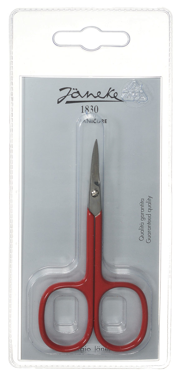 Janeke Ножницы маникюрные, закругленные, цвет: красный. MP118C699429_красный Janeke Ножницы маникюрные, закругленные, цвет: красный. MP118C699429_красныйJaneke Ножницы маникюрные, закругленные, цвет: красный. MP118C