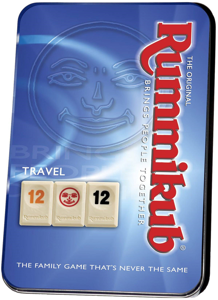 KODKOD Настольная игра Rummikub компактная версия1520 игра KODKOD Настольная игра Rummikub компактная версия1520 играНастольная игра Rummikub соберет вместе всю семью и поможет скоротать время. Цель игры - первым избавиться от всех своих фишек, выкладывая их в различные комбинации на игровом столе. Перед началом игры каждый участник получает по 14 фишек и размещает их на подставке. Затем они выкладывают их в различные комбинации, ряды и группы, стараясь набрать наибольшую сумму очков. Комплект игры содержит 104 фишки (числа от 1 до 13 четырех цветов, по две фишки каждого цвета), 2 фишки-джокера, 4 подставки и правила игры на русском языке. Настольная игра Rummikub отлично развивает стратегическое и логическое мышление.