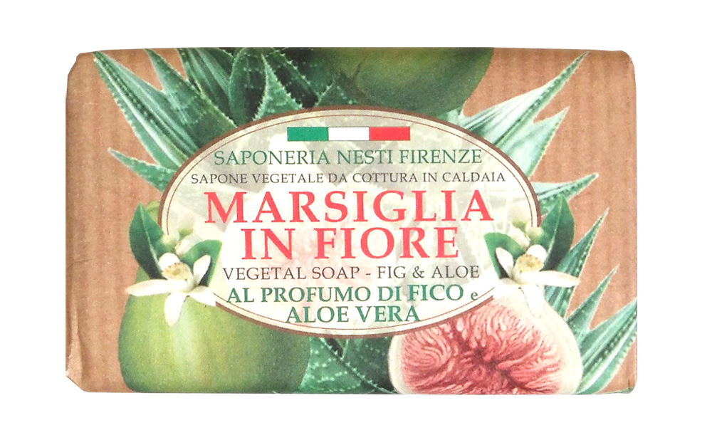 Nesti Dante Мыло Fig & Aloe Инжир и Алое 125 г1080124 Nesti Dante Мыло Fig & Aloe Инжир и Алое 125 г1080124Роскошное натуральное растительное мыло линии Цветущий Марсель от Nesti Dante содержит драгоценные экстракты цветов и плодов инжира, напоенных щедрым солнцем Тосканы