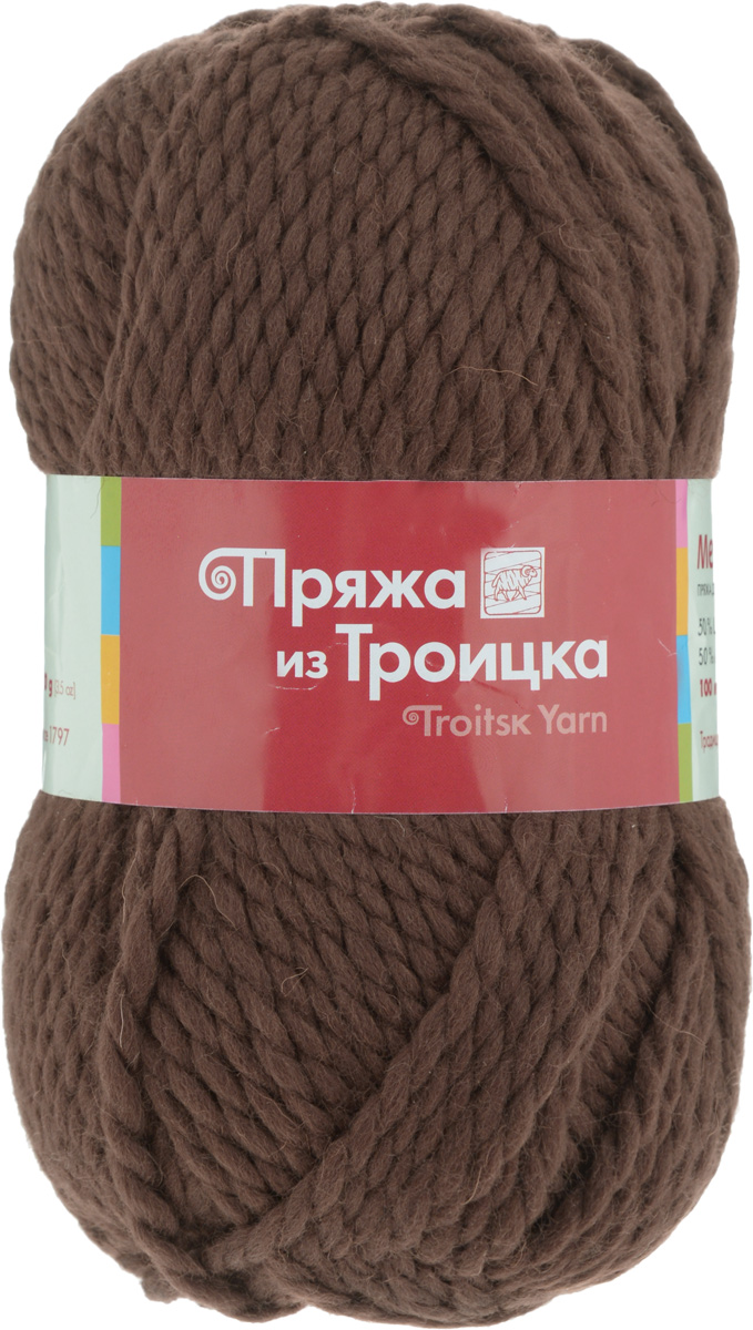 Пряжа для вязания Мелодия, цвет: молочный шоколад (1251), 100 м, 100 г, 10 шт366020_1251 Пряжа для вязания Мелодия, цвет: молочный шоколад (1251), 100 м, 100 г, 10 шт366020_1251Классическая пряжа Мелодия имеет среднюю толщину нити и состоит из 50% шерсти и 50% акрила. Подходит для создания детских вещей на осень. Пуловеры, платья, пледы, шапки и шарфы из этой пряжи отлично держат форму и прекрасно согреют вас в холодную погоду. Благодаря составу и скрутке, петли отлично ложатся одна к другой, вязаное полотно получается ровное и однородное. Пряжа рассчитана на любой уровень мастерства, но особенно понравится начинающим мастерицам - благодаря толстой нити пряжа Мелодия позволяет быстро связать простую вещь. Структура и состав пряжи максимально комфортны для вязания. Состав: 50% акрил, 50% шерсть. Рекомендуемые спицы: 6 мм.