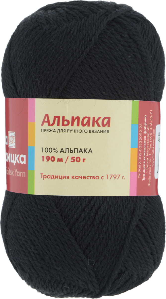 Пряжа для вязания Альпака, цвет: черный (0140), 190 м, 50 г, 10 шт366079_0140 Пряжа для вязания Альпака, цвет: черный (0140), 190 м, 50 г, 10 шт366079_0140Пряжа для вязания Альпака изготовлена из 100% альпака. Пряжа - мягкая, теплая, объемная и легкая. В изделии не вытягивается и не скатывается. Идеальна для вязания одежды и аксессуаров для взрослых на осенний и зимний период. Можно также использовать для шалей и палантинов, отлично смотрится в рельефных узорах. Состав: 100% альпака. Рекомендуемые для вязания спицы 3,75 мм.