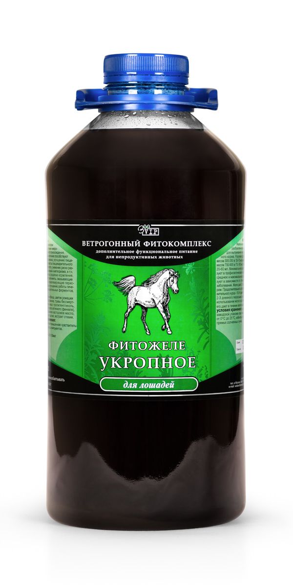 Ветрогонный фитокомплекс для лошадей VEDA Фитожеле укропное, 2,4 л4605543004537 Ветрогонный фитокомплекс для лошадей VEDA Фитожеле укропное, 2,4 л4605543004537Ветрогонный фитокомплекс для лошадей VEDA Фитожеле укропное - дополнительное функциональное питание для непродуктивных животных. Восполняет рацион кормления лошадей дефицитными микронутриентами растительного происхождения. Включение желе в рацион питания способствует общему укреплению организма, улучшает пищеварение и состояние слизистых пищеварительного тракта, стабилизирует аппетит, снижает риск развития колик, воспалительных явлений и метеоризма. Содержит компоненты, обладающие ветрогонным эффектом, нормализующие перистальтику кишечника, способствующие улучшению работы печени и выделению пищеварительных ферментов. Оптимально использовать при переходе на другой рацион кормления (смена рациона, переход на свежую траву). Товар сертифицирован.