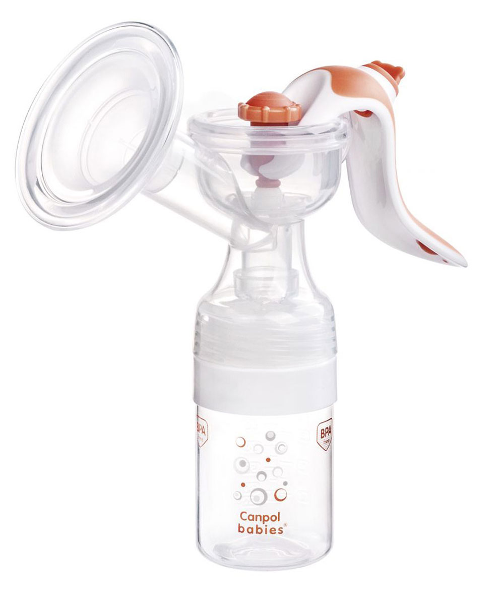 Canpol Babies Молокоотсос ручной EasyStart с бутылочкой