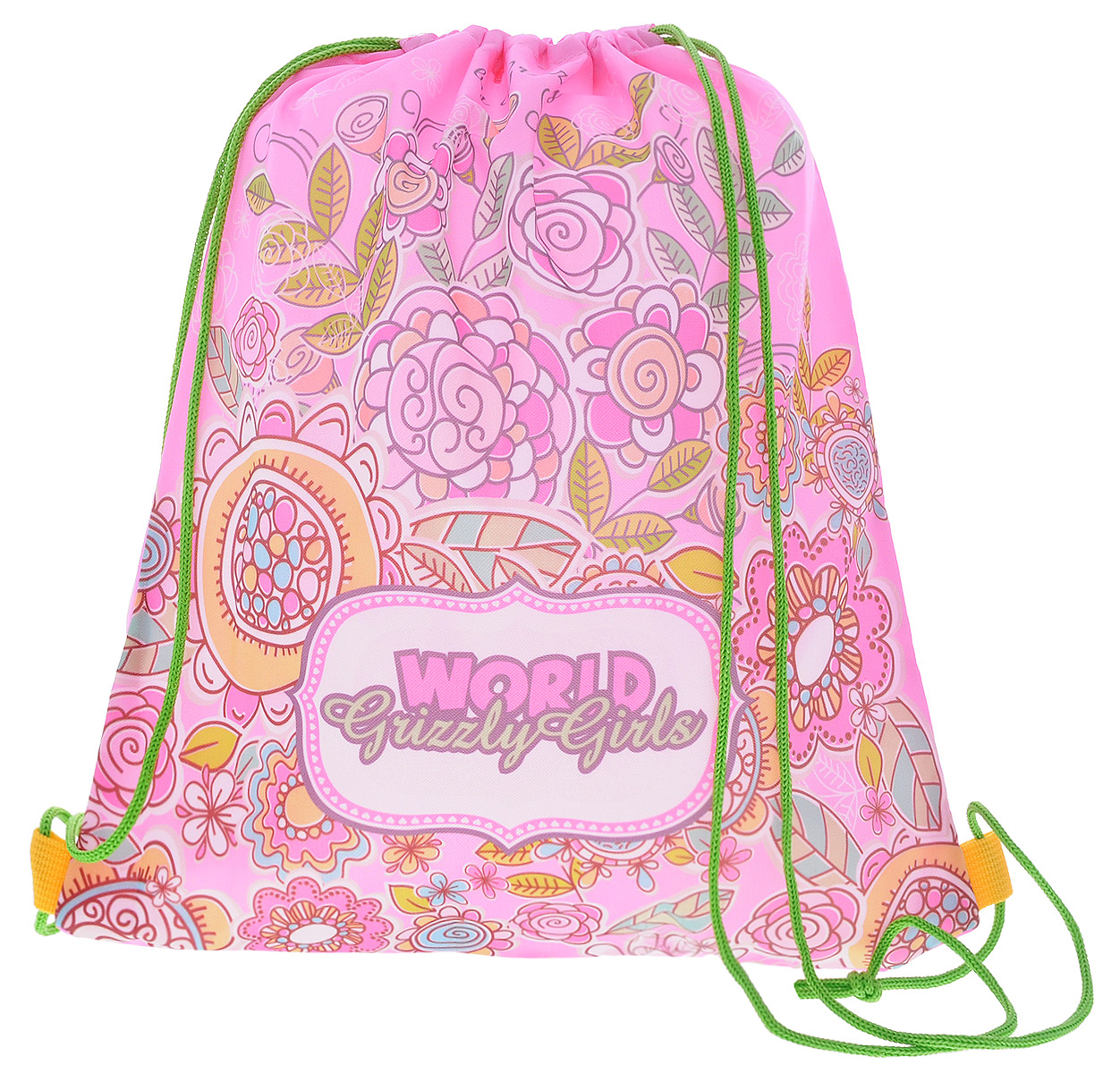 Grizzly Мешок для обуви World Grizzly Girls цвет розовыйOM-672-4/1 Grizzly Мешок для обуви World Grizzly Girls цвет розовыйOM-672-4/1Мешок для обуви Grizzly World Grizzly Girls идеально подойдет как для хранения, так и для переноски сменной обуви и одежды. Мешок выполнен из прочного материала и содержит одно вместительное отделение, затягивающееся с помощью текстильных шнурков. Шнурки фиксируются в нижней части сумки, благодаря чему ее можно носить за спиной как рюкзак. Ваш ребенок с радостью будет ходить с таким аксессуаром в школу! Уход: протирать мыльным раствором (без хлора) при температуре не выше 30 градусов.