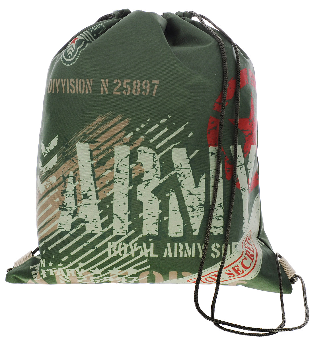 Grizzly Мешок для обуви ArmyOM-667-9/1 Grizzly Мешок для обуви ArmyOM-667-9/1Мешок для обуви Grizzly Army идеально подойдет как для хранения, так и для переноски сменной обуви и одежды. Мешок выполнен из прочного материала и содержит одно вместительное отделение, затягивающееся с помощью текстильных шнурков. Шнурки фиксируются в нижней части сумки, благодаря чему ее можно носить за спиной как рюкзак. Ваш ребенок с радостью будет ходить с таким аксессуаром в школу! Уход: протирать мыльным раствором (без хлора) при температуре не выше 30 градусов.