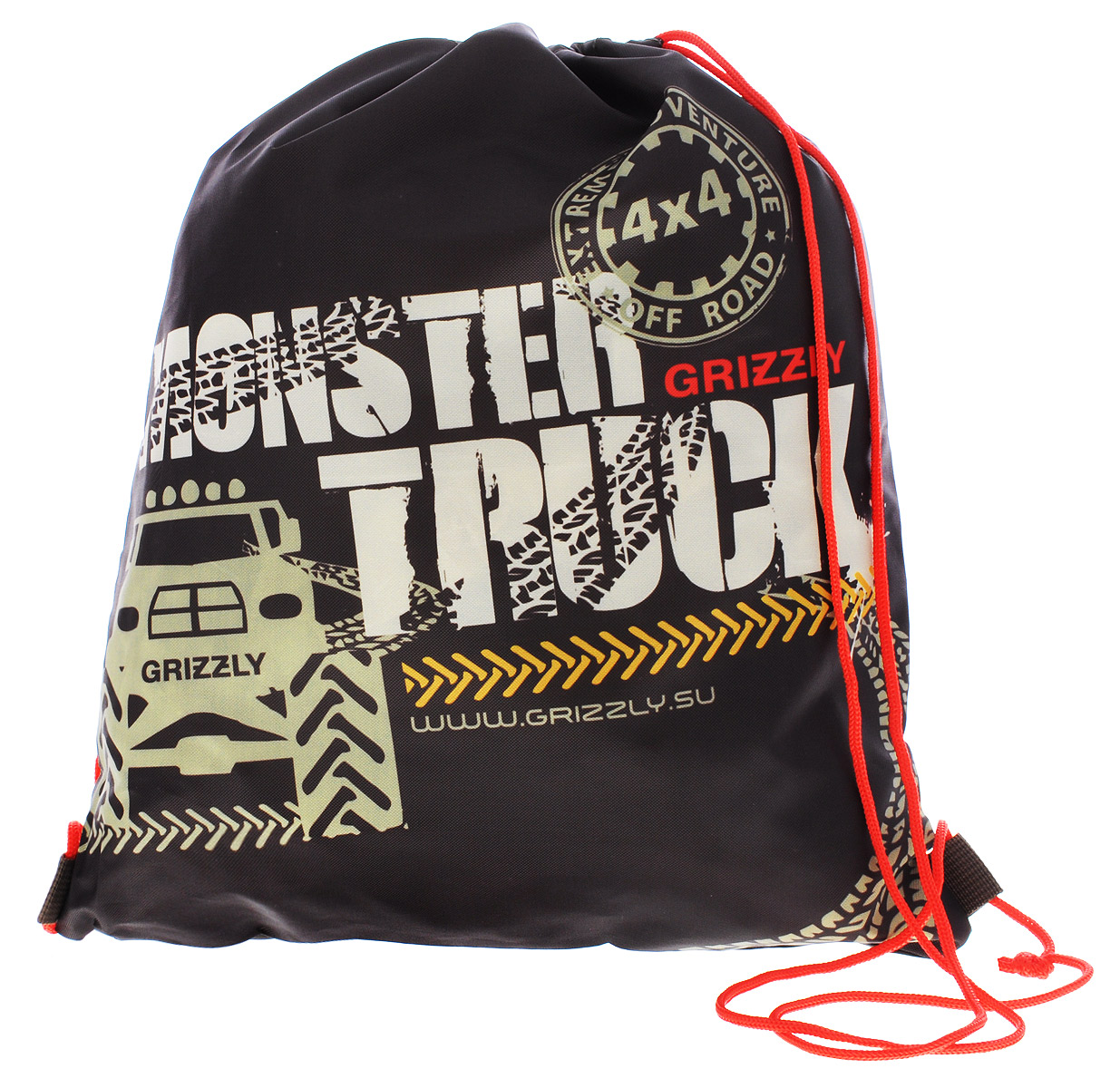 Grizzly Мешок для обуви Monster TruckOM-671-2/1 Grizzly Мешок для обуви Monster TruckOM-671-2/1Мешок для обуви Grizzly Monster Truck идеально подойдет как для хранения, так и для переноски сменной обуви и одежды. Мешок изготовлен из ткани Оксфорд с водоотталкивающей пропиткой и содержит одно вместительное отделение, затягивающееся с помощью текстильных шнурков. Плотная прочная ткань надежно защитит сменную обувь и одежду школьника от непогоды, а удобные шнурки позволят носить мешок, как в руках, так и за спиной. Ваш ребенок с радостью будет ходить с таким аксессуаром в школу! Уход: протирать мыльным раствором (без хлора) при температуре не выше 30 градусов.