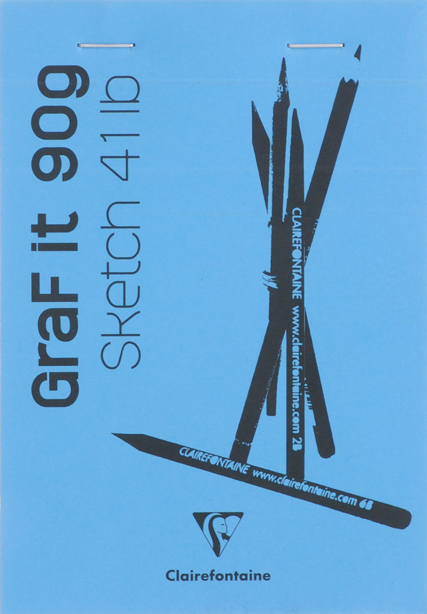 Clairefontaine Блокнот для рисования Graft It 80 листов цвет голубой96619_голубой Clairefontaine Блокнот для рисования Graft It 80 листов цвет голубой96619_голубойClairefontaine - французская компания, выпускающая канцелярские товары, тетради и блокноты с 1858 года. Блокнот Clairefontaine Graft It идеален для рисования, эскизов или заметок. Внутренний блок состоит из 80 листов белоснежной бумаги, скрепленных металлическими скрепками. Обложка выполнена из плотного картона.