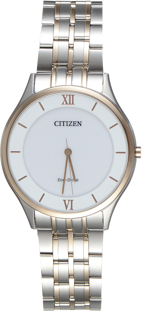 Часы наручные мужские Citizen Eco-Drive, цвет: белый, стальной. AR0075-58AAR0075-58A Часы наручные мужские Citizen Eco-Drive, цвет: белый, стальной. AR0075-58AAR0075-58AСтильные мужские часы Citizen Eco-Drive выполнены из нержавеющей стали. Циферблат изделия оформлен символикой бренда. Корпус часов оснащен степенью влагозащиты 3 bar, а также устойчивым к царапинам сапфировым стеклом. Циферблат дополнен индикатором числа. Элегантный браслет, идеально дополняющий корпус изделия, оснащен застежкой- бабочкой, которая позволит максимально комфортно снимать и надевать часы. Современная технология Eco-Drive позволяет заряжать аккумулятор изделия с помощью любого естественного или искусственного источника света. Изделие поставляется в фирменной упаковке. Часы Citizen Eco-Drive подчеркнут мужской характер и отменное чувство стиля у их обладателя.