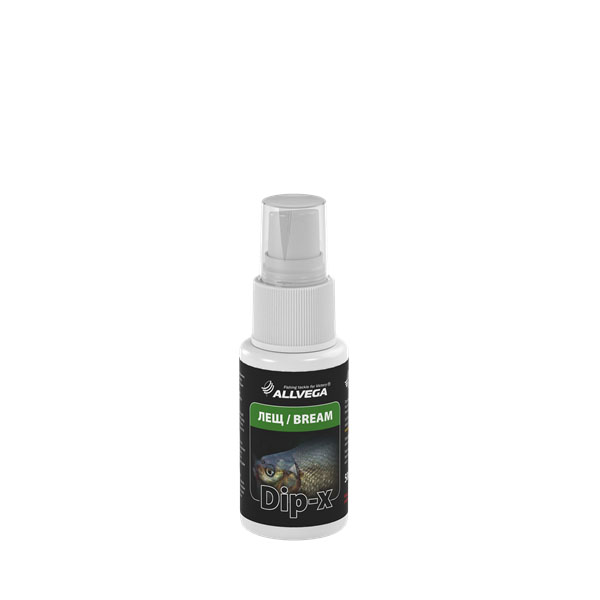 Ароматизатор-спрей ALLVEGA Dip-X Bream - ЛЕЩ, 50 мл. 5263052630 Ароматизатор-спрей ALLVEGA Dip-X Bream - ЛЕЩ, 50 мл. 5263052630Это серия высококонцентрированных растворов с различными запахами в виде спрея, предназначенных для быстрой ароматизации различных наживок и приманок, в том числе искусственных. Широкий ассортимент запахов позволяет выбрать оптимальный вариант в любой ситуации.