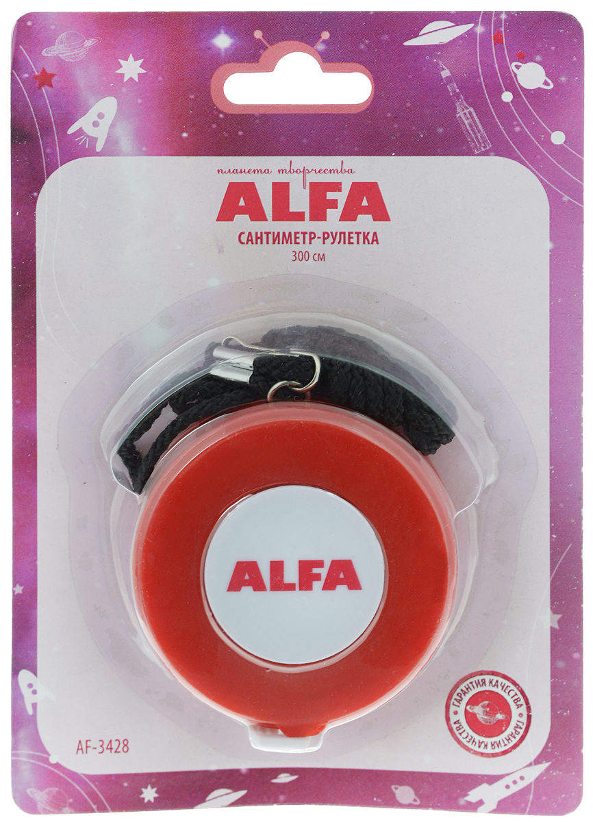 Сантиметр-рулетка Alfa, цвет: красный, 300 смAF-3428 Сантиметр-рулетка Alfa, цвет: красный, 300 смAF-3428Сантиметровая рулетка Alfa в пластиковом корпусе предназначена для снятия мерок, измерения различных изделий и материалов. Сантиметровая лента, выполненная из ПВХ, оснащена делением в 1 см с одной стороны и в 1 дюйм с другой. Общая длина: 300 см/120 дюймов.