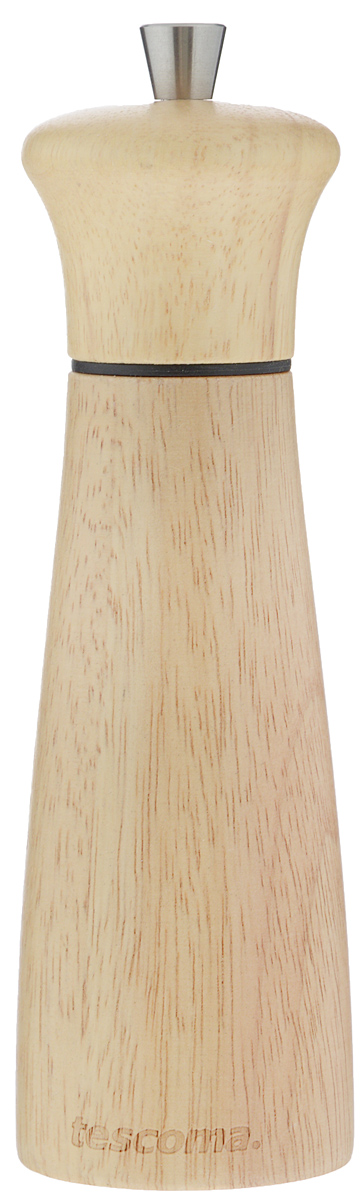 Мельница для перца и соли Tescoma Virgo Wood, высота 18 см658221 Мельница для перца и соли Tescoma Virgo Wood, высота 18 см658221Мельница для перца и соли Tescoma Virgo Wood - отличное приспособление для приготовления блюд с различными видами только что молотого перца и соли. Изделие имеет керамический механизм размола и регулировку степени грубости помола перца и соли. В комплекте предусмотрены 2 цветных насадки-кольца - для перца и соли. Мельница выполнена из благородной древесины - бразильского каучука (Hevea brasiliensis). Не предназначена для мытья в посудомоечной машине.