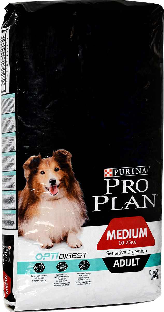 Корм сухой Pro Plan Adult Sensitive для собак с чувствительным пищеварением, с ягненком и рисом, 14 кг12278096 Корм сухой Pro Plan Adult Sensitive для собак с чувствительным пищеварением, с ягненком и рисом, 14 кг12278096Правильное функционирование пищеварительной системы имеет важное значение для получения питательных веществ, необходимых вашей собаке. Разработанный ветеринарами и диетологами корм Pro Plan Adult Sensitive с комплексом Optidigest повышает здоровье пищеварительной системы собак, испытывающих дискомфорт в желудочно-кишечном тракте. Клинически доказано: Optidigest содержит отобранный источник пребиотиков для улучшения баланса микрофлоры кишечника и качества стула. Товар сертифицирован.