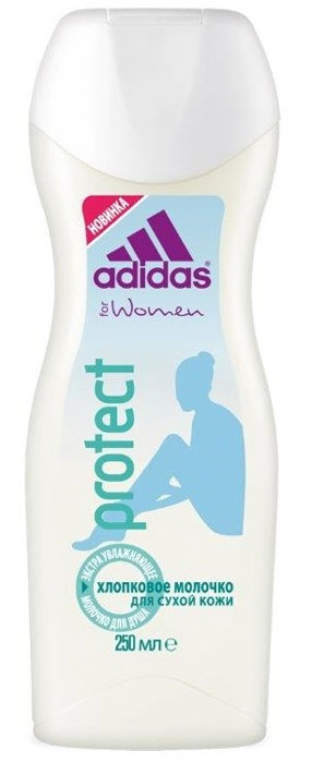 Adidas Молочко экстраувлажняющее для душа Protect, женское, 250 мл34013151003/3607347395799/3607347395805 Adidas Молочко экстраувлажняющее для душа Protect, женское, 250 мл34013151003/3607347395799/3607347395805Увлажняет, питает и смягчает кожу.