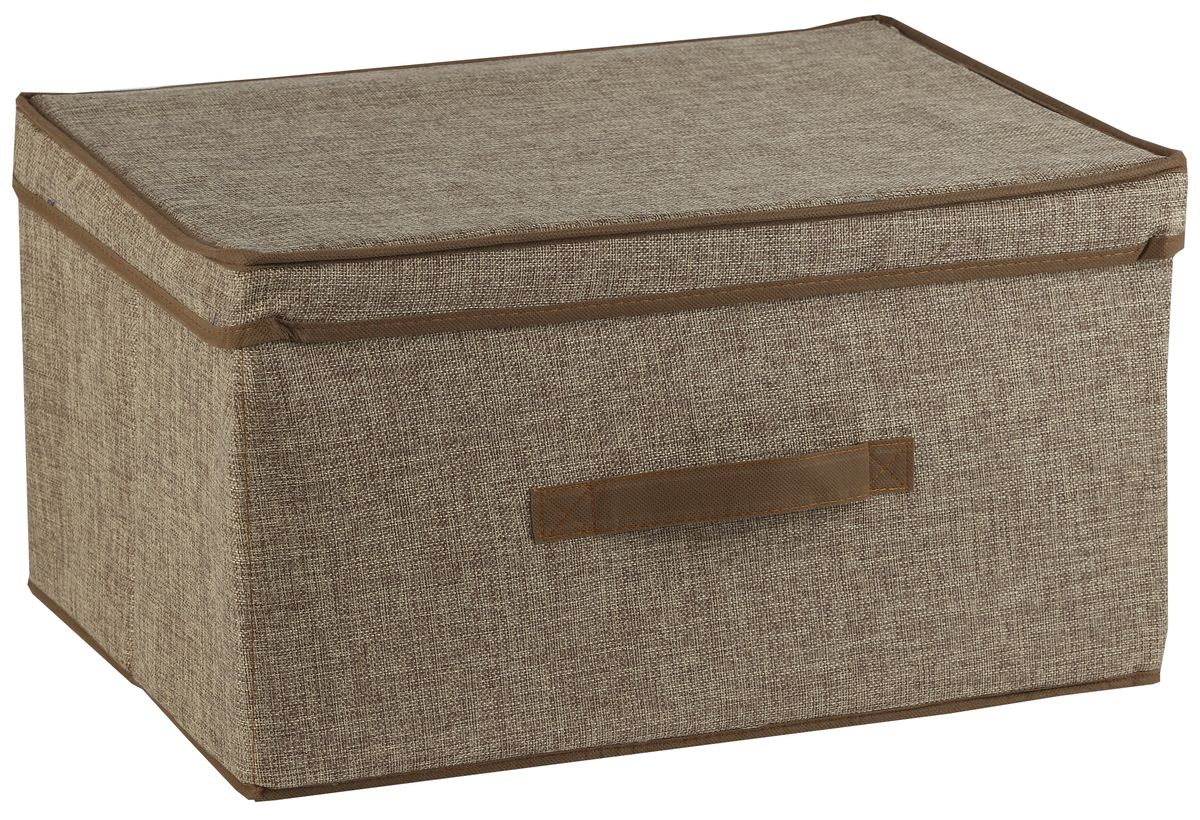 Короб для хранения White Fox Linen, с крышкой, цвет: бежевый, 43 х 33 х 22 смWHHH10-375 Короб для хранения White Fox Linen, с крышкой, цвет: бежевый, 43 х 33 х 22 смWHHH10-375Короб для хранения White Fox Linen изготовлен из полиэстера стилизованного под лен. Для удобства в обращении имеется ручка. Короб имеет складную конструкцию.