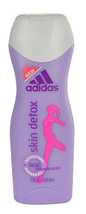 Adidas Гель для душа Detox, женский, 250 мл340132198/3607343762809 Adidas Гель для душа Detox, женский, 250 мл340132198/3607343762809Текстура гель, содержит отшелушивающие гранулы, ягоды асаи, вывод токсинов.