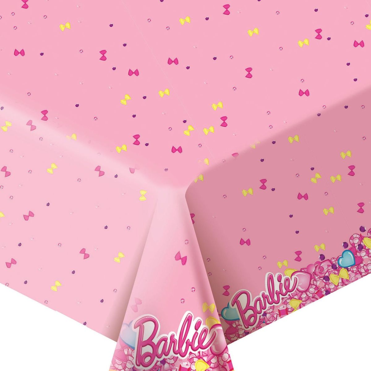 Barbie Скатерть Барби цвет розовый30303 Barbie Скатерть Барби цвет розовый30303Стильная полиэтиленовая скатерть Барби размером 133 х 183 см поможет сделать детское торжество ярче и веселее: она отлично украсит праздничный стол и сохранит его в чистоте. А высокое качество скатерти позволит использовать ее много раз.