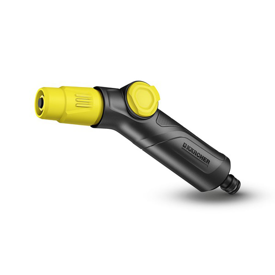 Распылитель регулируемый для полива Karcher. 2.645-267.02.645-267.0 Распылитель регулируемый для полива Karcher. 2.645-267.02.645-267.0Плавная регулировка формы струи (от точечной до конической). Удобная регулировка расхода воды одной рукой (0 – макс.). Легко поливать клумбы, грядки, кустарники или можно очищать садовую мебель и инструмент от грязи. Многофункциональный пистолет идеален для различных задач.