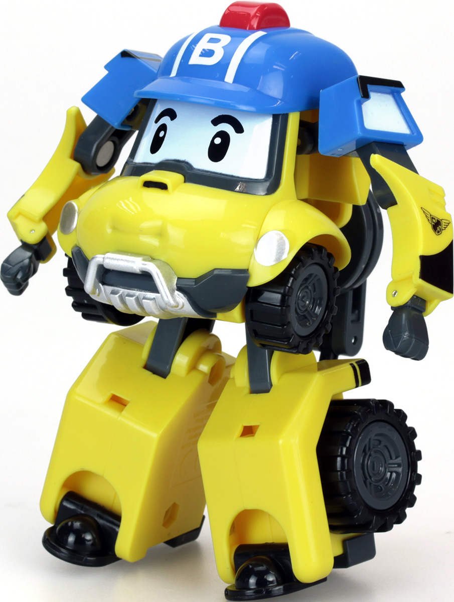 Robocar Poli Игрушка-трансформер Баки83308 Robocar Poli Игрушка-трансформер Баки83308Оригинальная игрушка-трансформер Баки надолго займет внимание вашего ребенка. Игрушка выполнена из безопасного пластика желтого и голубого цветов в виде Баки - персонажа популярного мультсериала Робокар Поли (Robocar Poli). Игрушка всего за пару движений легко трансформируется из робота в грузовичок и обратно. Ответственный и позитивный герой понравится ребенку, а его трансформация сделает игру еще интереснее. Он и другие герои мультфильма в игровой форме помогут детям познакомиться с правилами дорожного движения и узнают, для чего нужны разные спецмашины. При этом малыши расширяют свой кругозор и развивают воображение.<br Эта игрушка непременно понравится вашему малышу. Порадуйте ребенка таким замечательным подарком!