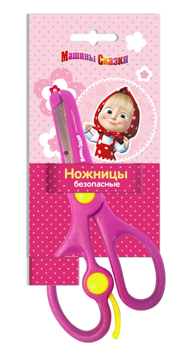 Маша и Медведь Ножницы детские28952 Маша и Медведь Ножницы детские28952Детские ножницы с усилителем Маша и Медведь разработаны специально для самых первых уроков вырезания. Благодаря своему маленькому размеру и эргономичному корпусу ножницы удобно располагаются в ладошке, а усилитель заставляет ножницы раскрываться без особого нажима. Это помогает ребенку с легкостью учиться стричь и без труда создавать свои первые поделки. Лезвия изготовлены из высококачественной нержавеющей стали, имеют закругленные концы и покрыты пластиковыми накладками, что делает их совершенно безопасными для малышей. Длина ножниц: 13,5 см.