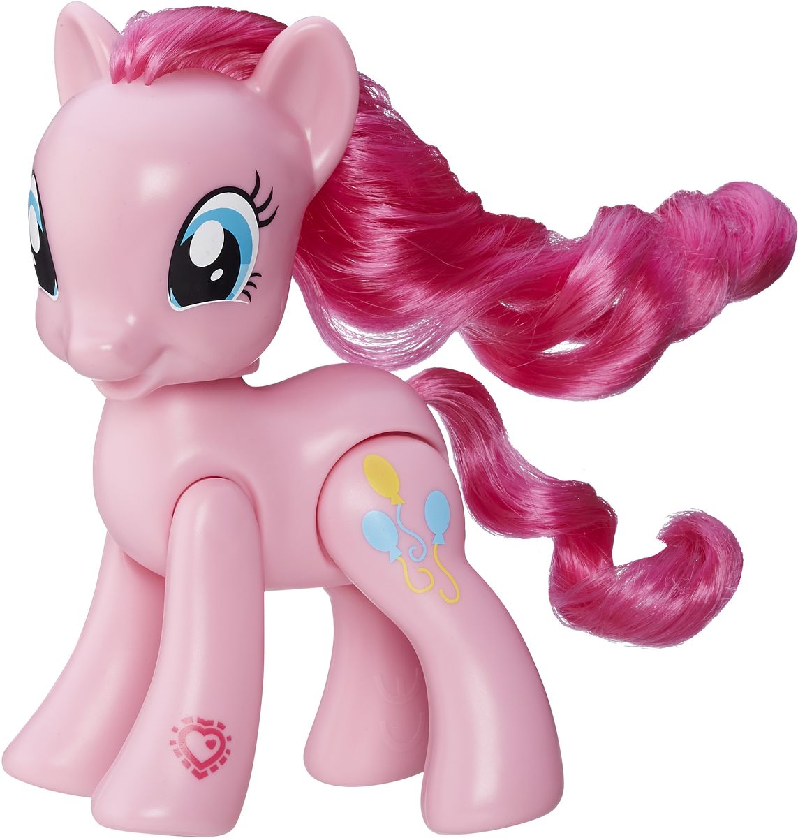 My Little Pony Фигурка функциональная Pinkie PieB3601EU4 My Little Pony Фигурка функциональная Pinkie PieB3601EU4Функциональная фигурка My Little Pony Pinkie Pie надолго увлечет вашу малышку! Она изготовлена из качественных и безопасных для детского здоровья материалов в виде пони Pinkie Pie. У пони красивая густая грива и хвост, которые можно расчесывать. Малышка сможет придумать различные прически для милашки пони. Если подвигать задние ножки пони, то фигурка начнет шевелить головой и поднимать передние ножки. Отсканируйте специальный код своим мобильным устройством, и откройте новые функции в игровом мобильном приложении My Little Pony. Сделайте вашей малышке такой замечательный подарок!