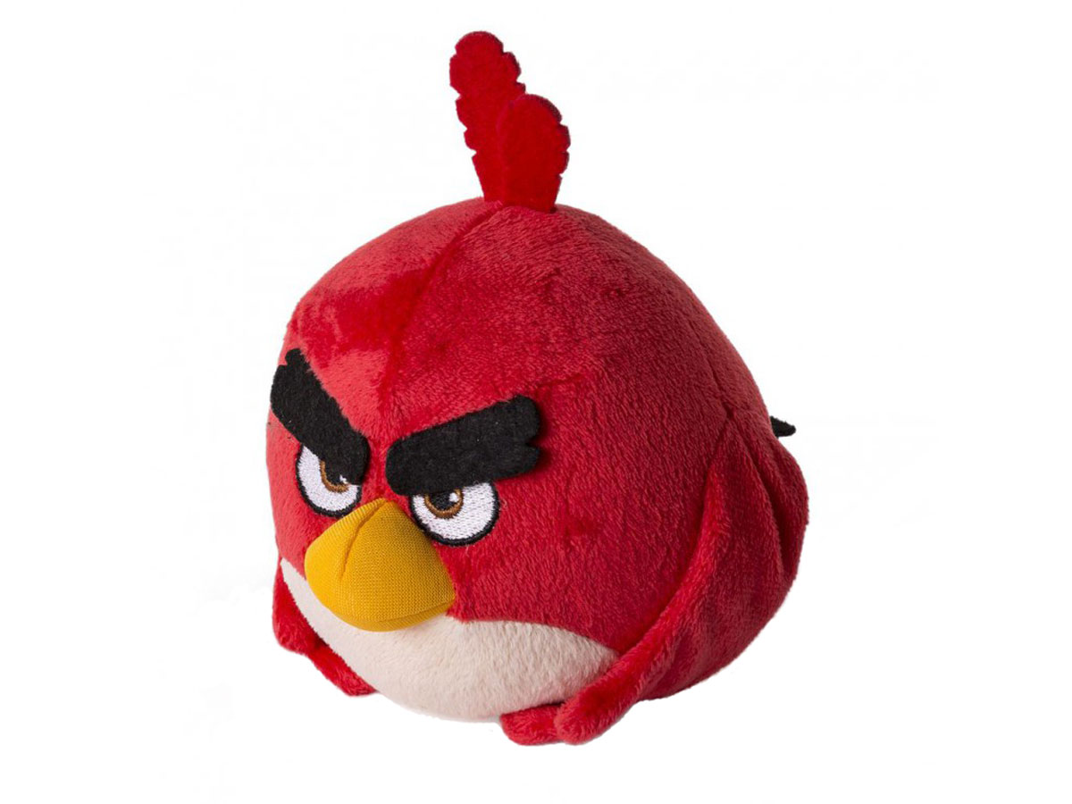 Angry Birds Мягкая игрушка Птица Red 13 см90513_красный Angry Birds Мягкая игрушка Птица Red 13 см90513_красныйМягкая игрушка Angry Birds Птица Red не оставит равнодушным ни одного поклонника компьютерных игр. Игрушка выполнена из качественных и безопасных материалов в виде сердитой и хмурой птички красного цвета. Red из всей стаи наиболее аккуратно и бережливо обращается с яйцами и сильно боится их потерять. Длительная война со свиньями сделала его очень вспыльчивым и нервным, его стал раздражать зеленый цвет. Он стал воспринимать некоторые обычные вещи, как угрозу очередной атаки. Кроме того, Red каждое утро смазывает рогатку воском и проверяет ее жгут на эластичность. Если на нее упадут грязные листья, он снова наложит несколько слоев воска, чтобы все было идеально. Red - волевой, решительный, сильный, опытный и уверенный в себе, прирожденный лидер.. Птичка очень харизматична и приятна на ощупь. Почувствуйте мягкую сторону сердитой натуры!