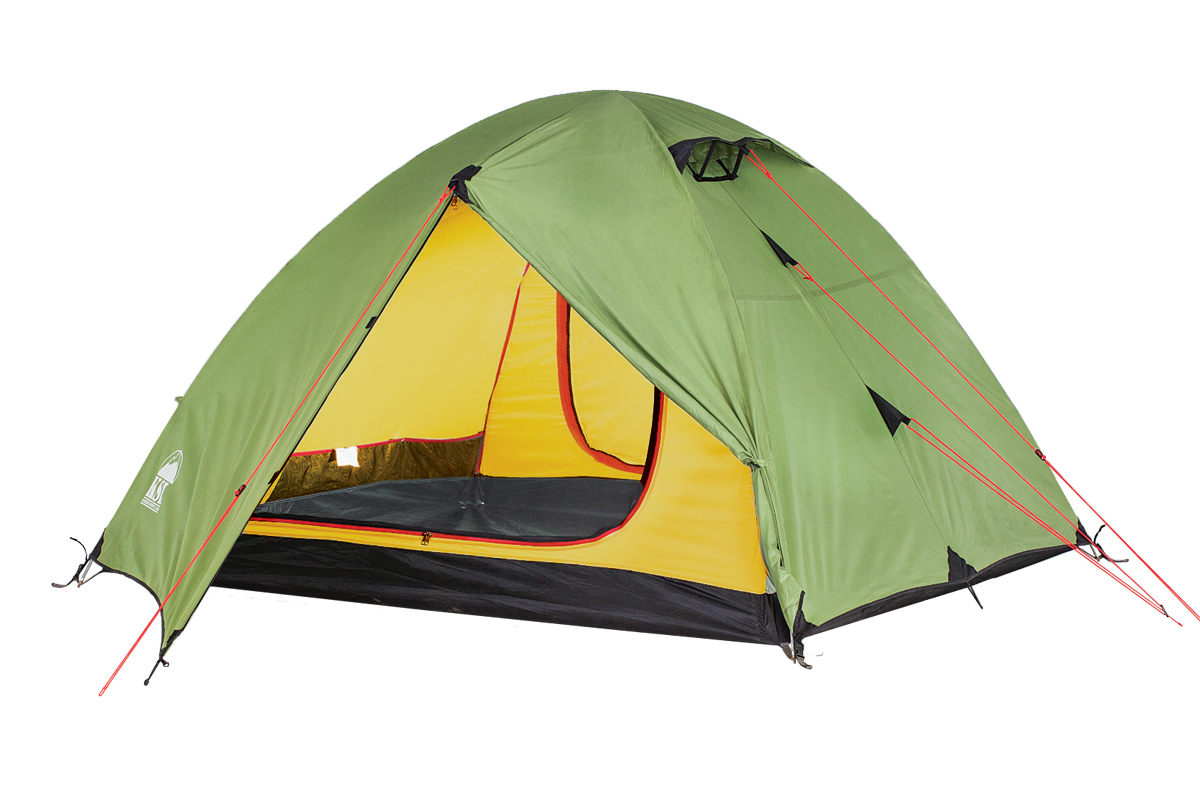 Палатка KSL Camp 36123.3401 Палатка KSL Camp 36123.3401Эта вместительная трекинговая трехместная палатка KSL CAMP 3 с двумя входами - отличный выбор для тех, кто планирует отправляться в походы в весенний, летний или осенний период. Одна из главных особенностей модели - отличная вентиляция. В верхней части купола палатки расположены 2 вентиляционных окна - они обеспечат вам приток свежего воздуха в любое время. А благодаря ветровым клапанам, внутрь в случае дождя не попадет ни одной капли. Вам также не стоит опасаться нашествия насекомых - противомоскитная сетка обеспечит спокойные ночи без непрошеных гостей. Внутреннее пространство туристической палатки KSL CAMP 3 продумано до мелочей - палатку предусмотрительно оснастили полочкой, на которой можно разместить небольшие предметы, кольцом для фонарика и четырьмя карманами для часто необходимых вещей. У палатки имеется два вместительных тамбура, которые позволят вам хранить отдельно вещи (посуду, одежду) и обувь. Для усиления края тента палатки используется стропа, а все швы...