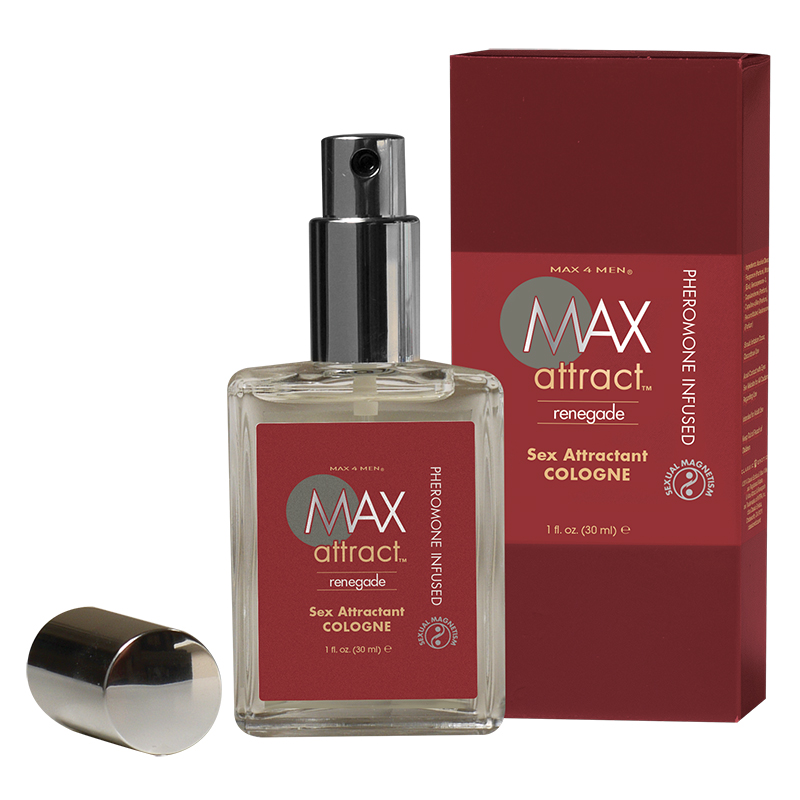 Classic Erotica, Пряный мужской аромат с феромонами MAX Attract Renegade 30 млCE8015-00 Classic Erotica, Пряный мужской аромат с феромонами MAX Attract Renegade 30 млCE8015-00Насыщенный мужественный аромат с сильными нотами дерева, бергамота со сладким оттенком и запахом замши. После раскрытия аромата акценты базилика, ягод можжевельника и фенхеля оставляют притягательный шлейф. Духи содержат дополнительно качественные феромоны, которые являются естественным афродизиаком и пробуждают сексуальную привлекательность того, кто пользуется этими духами. MAX attract произведены в США, объем духов 30 мл.