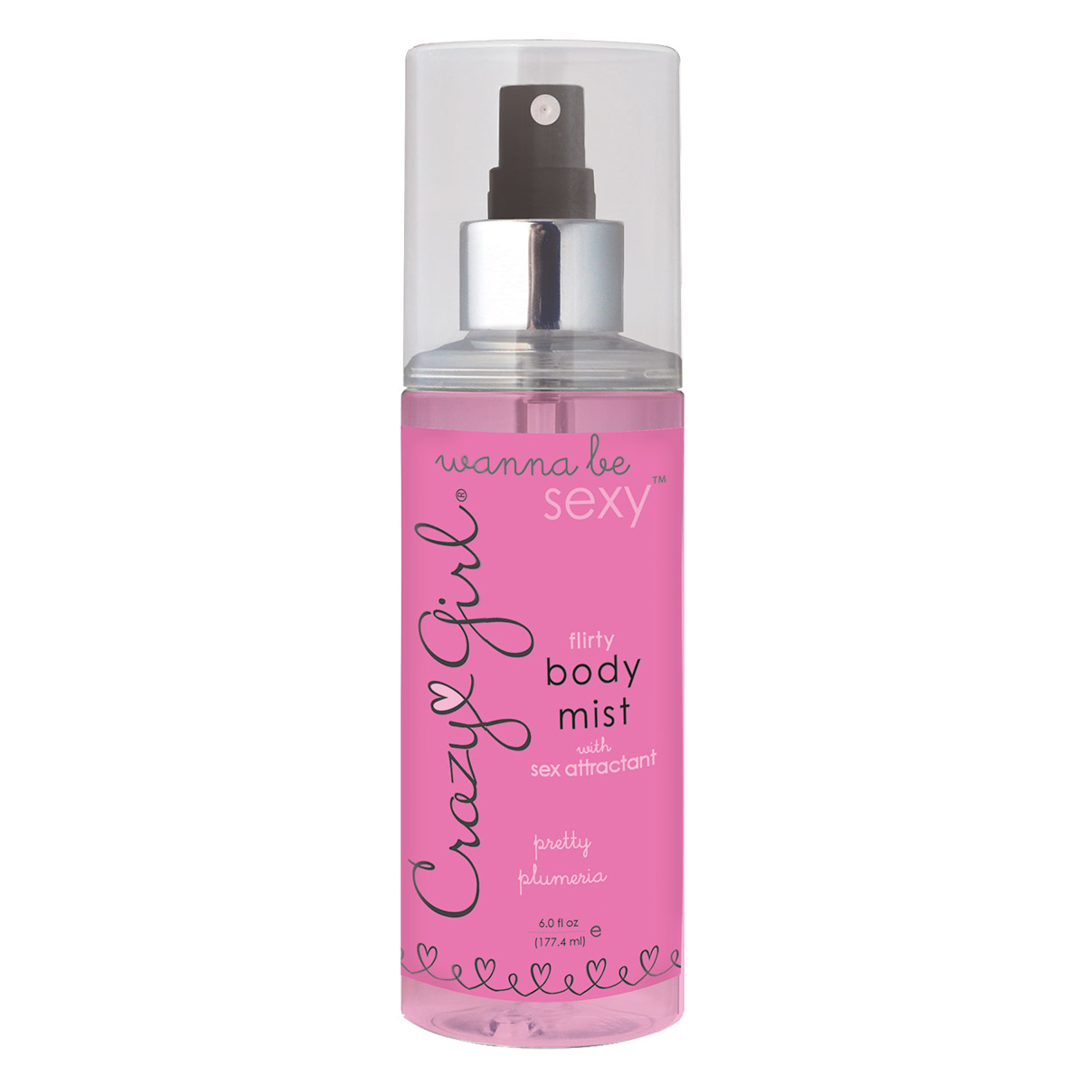 Classic Erotica Парфюмерный спрей с феромонами CRAZY GIRL Pretty Plumeria, 177 млCE7011-06 Classic Erotica Парфюмерный спрей с феромонами CRAZY GIRL Pretty Plumeria, 177 млCE7011-06Легкий окутывающий спрей с феромонами для кожи и волос. Будь очаровательной и соблазнительной, ароматический спрей пробуждает чувственность его обладательницы. Яркое, сладкое цветочное сочетание ароматов плюмерии и тропического папоротника с оттенком легкого бриза. Греховный микс ароматов для самых чувственных моментов. Не содержит сульфатов, парабенов, спирта и сахара.