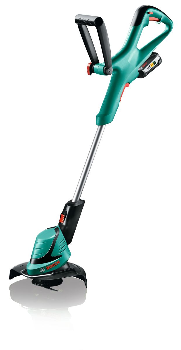 Аккумуляторный триммер Bosch ART 23-18 Li06008A5C06 Аккумуляторный триммер Bosch ART 23-18 Li06008A5C06ART 23-18 LI — высококачественный аккумуляторный триммер для садоводов и домовладельцев, которые хотят поддерживать свой участок в порядке и придать ему ухоженный вид с минимальными затратами сил. Триммер ART 23-18 LI от Bosch — современный садовый инструмент, отличающийся высокой производительностью скашивания без ухудшения удобства использования. Этот триммер имеет ряд функций, в частности, долговечный аккумулятор, управление скоростями, долговечный нож, режущий траву в любых условиях, и функция полной регулировки, позволяющая адаптировать триммер к своим потребностям. Благодаря интеллектуальной системе Bosch Syneon Chip аккумулятор работает дольше, то есть, позволяет выполнять даже сложные работы. ART 23-18 LI — высококачественный аккумуляторный триммер, отличающийся превосходными характеристиками, необходимыми для получения выдающихся результатов. ART 23-18 LI питается от долговечного литий-ионного аккумулятора 18 В/2,5 А•ч, который поддерживает постоянное выходное напряжение...