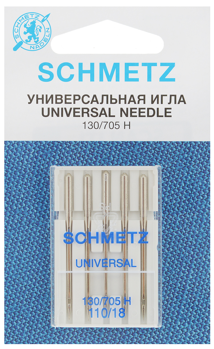 Набор универсальных игл Schmetz, №110, 5 шт22:15 2 VFS Набор универсальных игл Schmetz, №110, 5 шт22:15 2 VFSНабор Schmetz состоит из пяти универсальных игл для бытовых швейных машин. Иглы имеют слегка закругленное острие. Предназначены для большинства видов текстильных материалов, в том числе джерси, синтетики и других. Комплектация: 5 шт. Размер игл: №110. Стандарт: 130/705 H.