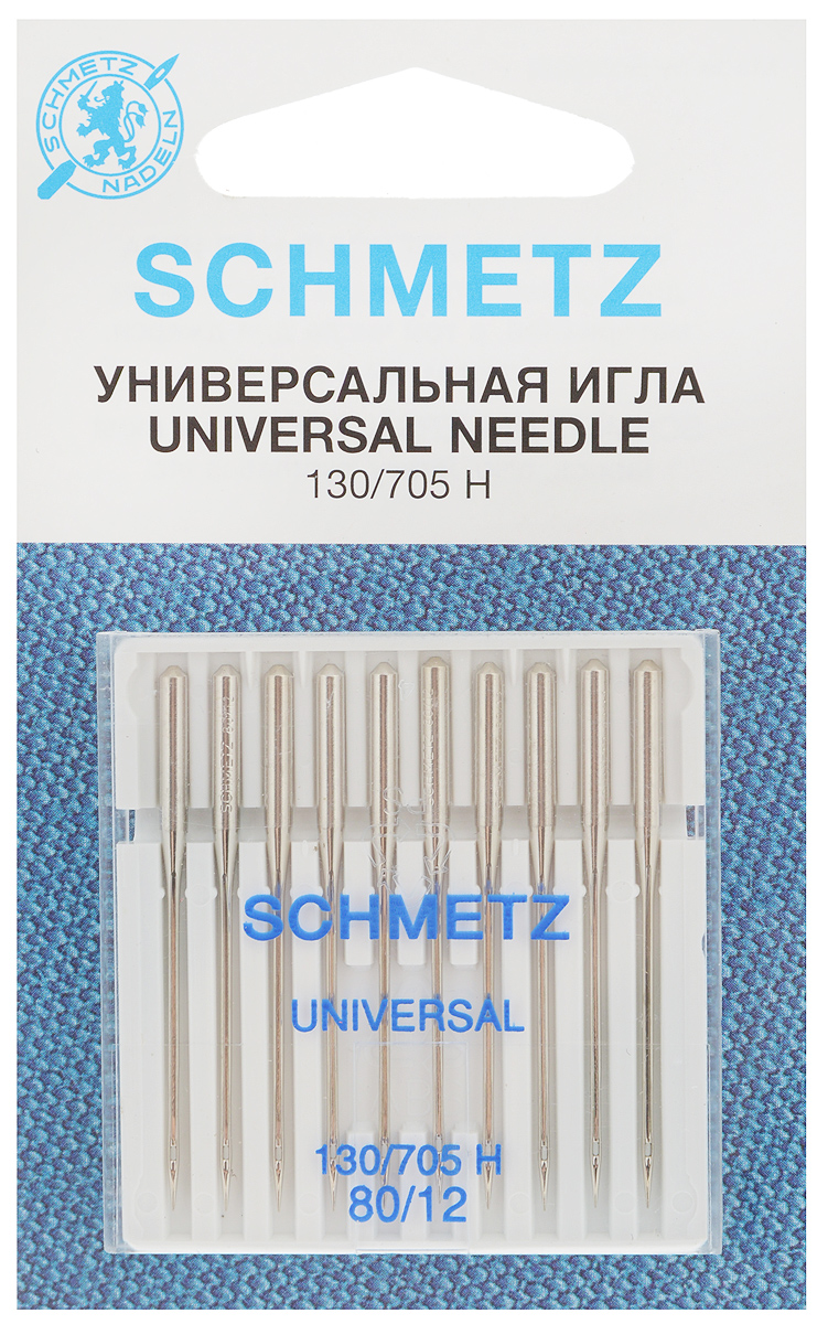 Набор универсальных игл Schmetz, №80, 10 шт22:15.2.XCS Набор универсальных игл Schmetz, №80, 10 шт22:15.2.XCSНабор Schmetz состоит из десяти универсальных игл для бытовых швейных машин. Иглы имеют слегка закругленное острие. Предназначены для большинства видов текстильных материалов, в том числе джерси, синтетики и других. Комплектация: 10 шт. Размер игл: №80. Стандарт: 130/705 H.